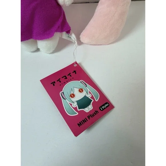 Hatsune Miku Pinocchiop Aimaina Mini Plush Dolls Pink Round One Prize 7" - Picture 2 of 5